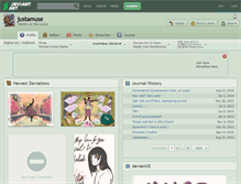 Tablet Screenshot of justamuse.deviantart.com