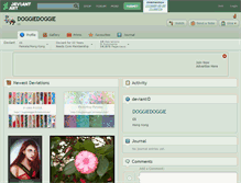 Tablet Screenshot of doggiedoggie.deviantart.com