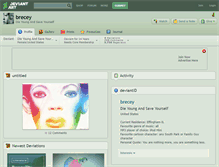 Tablet Screenshot of brecey.deviantart.com