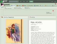 Tablet Screenshot of gorotsuki.deviantart.com