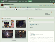 Tablet Screenshot of nightshade-kaos.deviantart.com