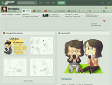 Tablet Screenshot of pandachu.deviantart.com