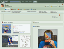 Tablet Screenshot of nesbro.deviantart.com
