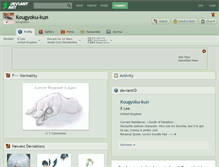 Tablet Screenshot of kougyoku-kun.deviantart.com