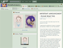 Tablet Screenshot of portraitcaricature.deviantart.com