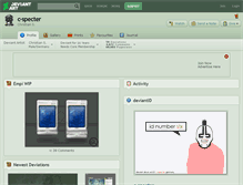 Tablet Screenshot of c-specter.deviantart.com