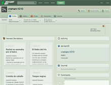 Tablet Screenshot of cramarc1010.deviantart.com