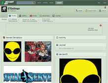 Tablet Screenshot of etdollman.deviantart.com