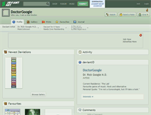 Tablet Screenshot of doctorgoogle.deviantart.com