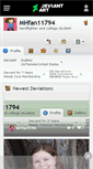 Mobile Screenshot of mhfan11794.deviantart.com