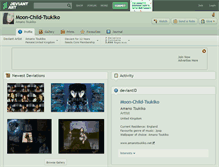 Tablet Screenshot of moon-child-tsukiko.deviantart.com