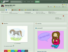 Tablet Screenshot of horse-girl-101.deviantart.com