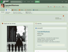 Tablet Screenshot of cupcakeofdarkness.deviantart.com