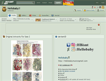 Tablet Screenshot of hellobaby.deviantart.com