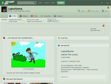 Tablet Screenshot of lupushyena.deviantart.com