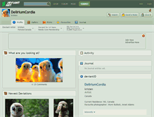 Tablet Screenshot of deliriumcordia.deviantart.com
