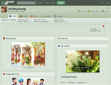 Tablet Screenshot of chriztaychuang.deviantart.com