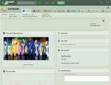 Tablet Screenshot of cortexian.deviantart.com