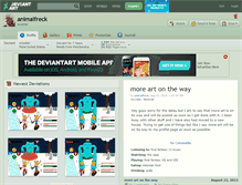 Tablet Screenshot of animalfreck.deviantart.com