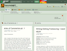 Tablet Screenshot of heavymetalgirl1.deviantart.com