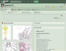 Tablet Screenshot of jokerxxx273.deviantart.com