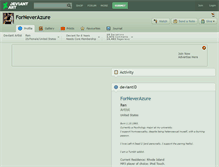 Tablet Screenshot of forneverazure.deviantart.com