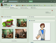 Tablet Screenshot of dudz.deviantart.com