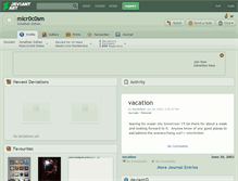Tablet Screenshot of micr0c0sm.deviantart.com