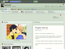 Tablet Screenshot of laurizv23.deviantart.com