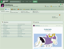 Tablet Screenshot of chibinkorea.deviantart.com