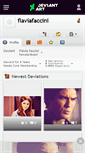 Mobile Screenshot of flaviafaccini.deviantart.com