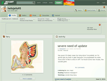 Tablet Screenshot of hellojello95.deviantart.com