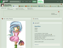 Tablet Screenshot of moochiino.deviantart.com