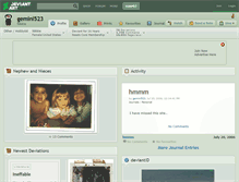 Tablet Screenshot of gemini523.deviantart.com