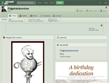 Tablet Screenshot of fidgetrainbowtree.deviantart.com