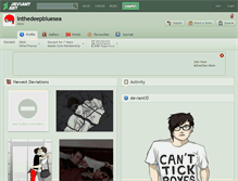 Tablet Screenshot of inthedeepbluesea.deviantart.com