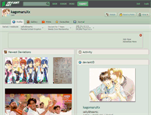 Tablet Screenshot of kagomaruxx.deviantart.com