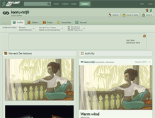 Tablet Screenshot of kaoru-reijii.deviantart.com