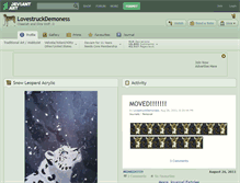 Tablet Screenshot of lovestruckdemoness.deviantart.com