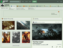 Tablet Screenshot of nehrist.deviantart.com