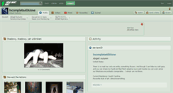 Desktop Screenshot of incompleteallalone.deviantart.com