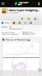 Mobile Screenshot of manic-hyper-hedgehog.deviantart.com