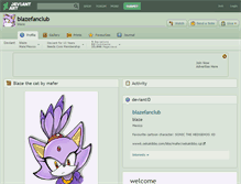 Tablet Screenshot of blazefanclub.deviantart.com
