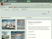 Tablet Screenshot of derekmccrea.deviantart.com