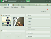 Tablet Screenshot of lulet.deviantart.com