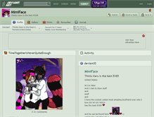Tablet Screenshot of mimiface.deviantart.com