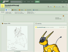 Tablet Screenshot of kyuuketsukinousagi.deviantart.com