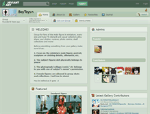 Tablet Screenshot of boytoys.deviantart.com