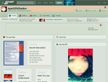 Tablet Screenshot of apartofashadow.deviantart.com