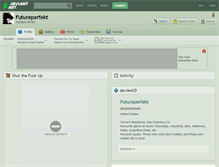 Tablet Screenshot of futureperfekt.deviantart.com